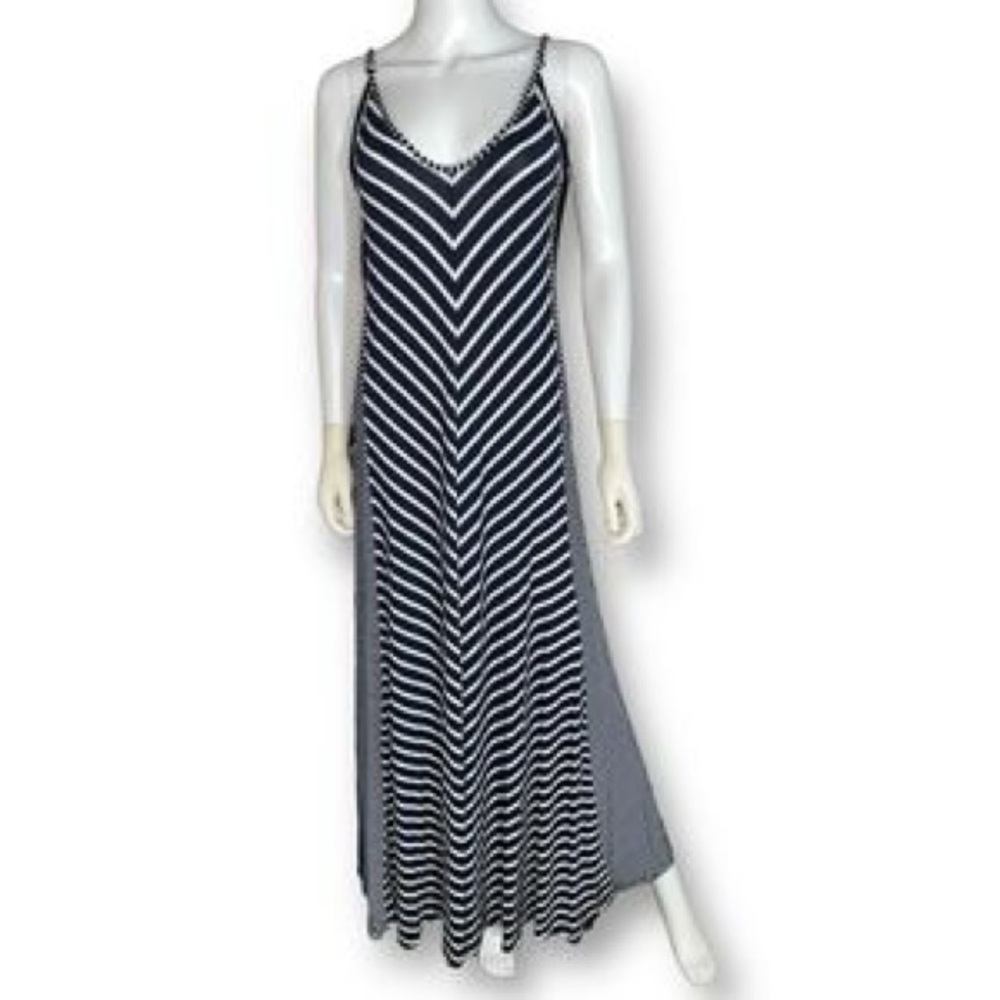 XS Cynthia Rowley Navy/White Maxi Dress